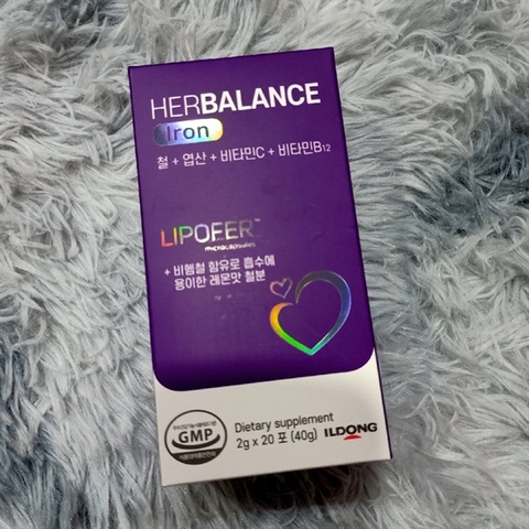 Bổ sung sắt cho mẹ bầu và sau sinh Herbalance Iron (2g x 20 gói) (18Y+) - 12T