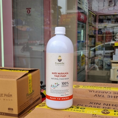Nước ngâm rửa thực phẩm Fuwa3e 1L - Thùng 16 chai