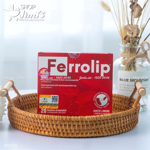 Bổ sung sắt Ferrolip 20 gói (18Y+)