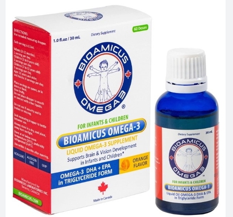 Omega-3+ DHA BioAmicus 30ml hương cam (0M+) (M.9)