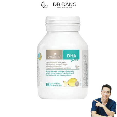 Bổ sung DHA Bioisland for kid 60 viên (0M+)