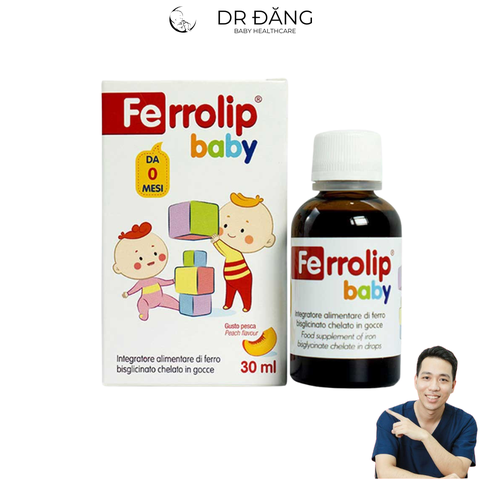 Bổ sung sắt cho bé Ferrolip 30ml (0M+)