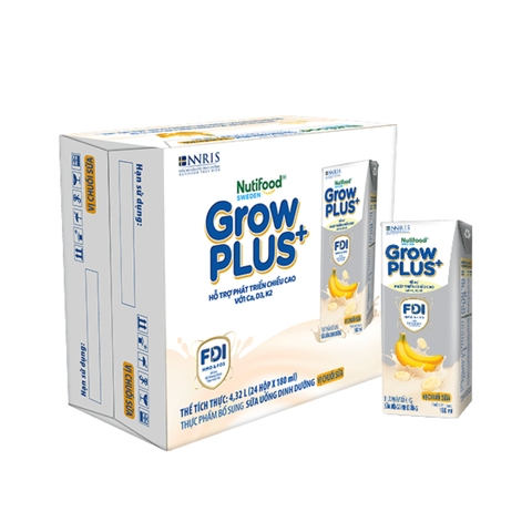 Thùng 24 hộp Grow chuối 110ml - 4T