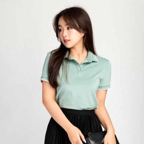 Áo polo nữ basic trơn