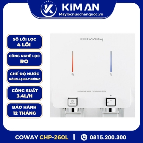 Máy Lọc Nước Coway Để Bàn Nóng - Lạnh - Thường CHP-260L