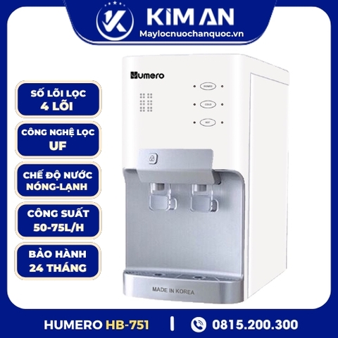Máy Lọc Nước Để Bàn Nóng Lạnh Humero HB-751