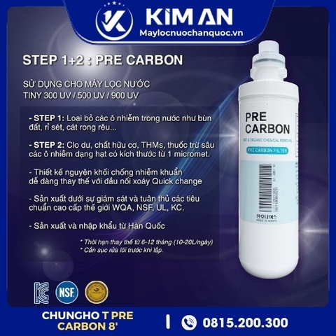 Lõi Lọc Nước ChungHo T Pre-Carbon 8” (Model: CHP-2321D)