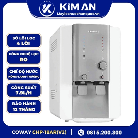 Máy Lọc Nước Coway Để Bàn Nóng - Lạnh - Thường - Ấm CHP-18AR (V2)
