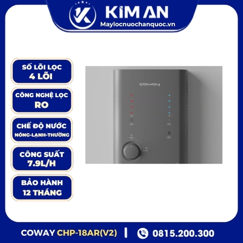 Máy Lọc Nước Coway Để Bàn Nóng - Lạnh - Thường - Ấm CHP-18AR (V2)