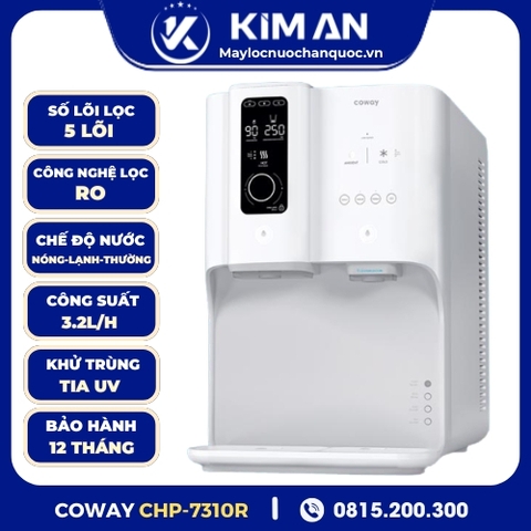 Máy Lọc Nước Coway Để Bàn Nóng - Lạnh - Thường - Ấm CHP-7310R