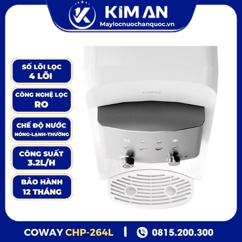 Máy Lọc Nước Coway Để Bàn Nóng - Lạnh - Thường CHP-264L