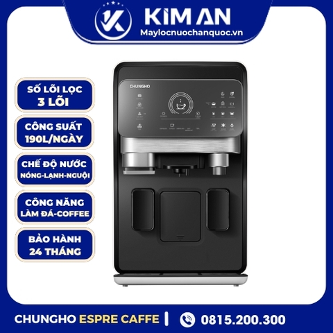 Máy Lọc Nước Nóng- Lạnh-Nguội-Làm Đá-Cà Phê Để Bàn ChungHo ESPRE CAFFE