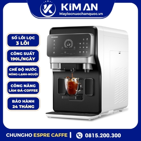 Máy Lọc Nước Nóng- Lạnh-Nguội-Làm Đá-Cà Phê Để Bàn ChungHo ESPRE CAFFE