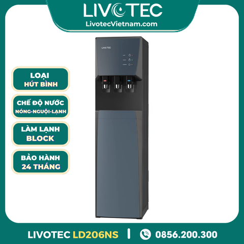 Cây Nước Nóng Lạnh Hút Bình Livotec LD206NS