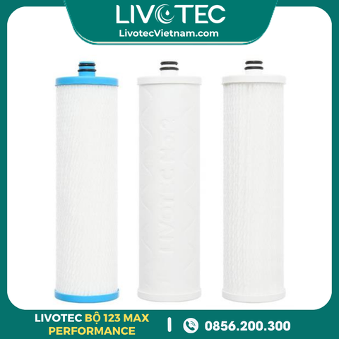Bộ Lõi Lọc Thô 123 Max Performance Livotec