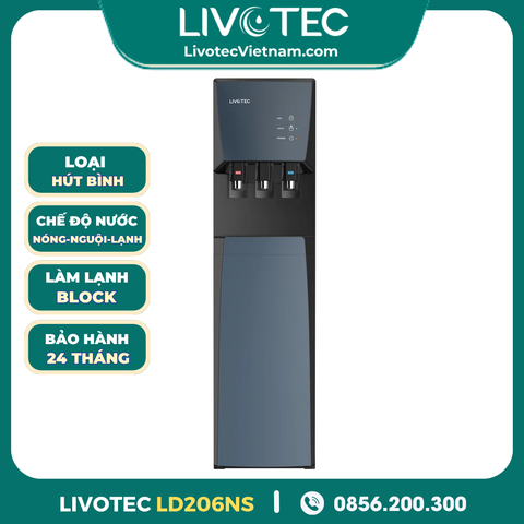 Cây Nước Nóng Lạnh Hút Bình Livotec LD206NS