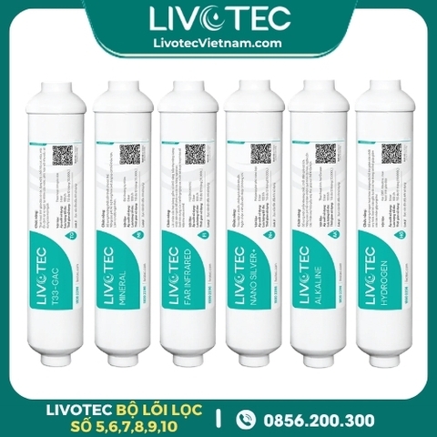 Combo Bộ Lõi Chức Năng 5,6,8,9, 10 Livotec (T33, Mi, Fa, Nano, Ankaline, Hydrogen)