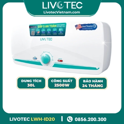 Bình Nước Nóng Gián Tiếp 20L Livotec LWH-ID20