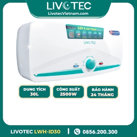 Bình Nước Nóng Gián Tiếp 30L Livotec LWH-ID30