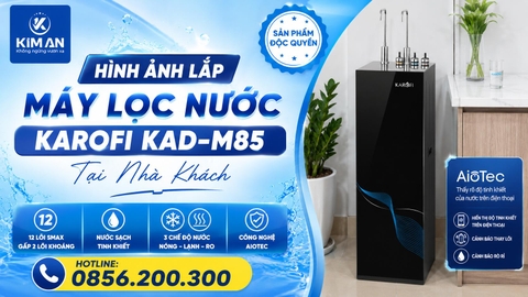Hình Ảnh Lắp Máy Lọc Nước Karofi KAD-M85 Tại Nhà Khách