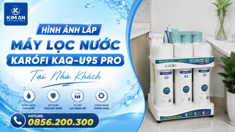 Hình Ảnh Lắp Máy Lọc Nước Karofi KAQ-U95 Pro Tại Nhà Khách