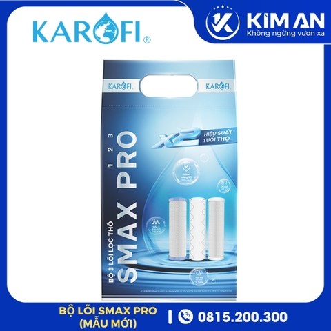 Bộ 3 Lõi Lọc Thô Karofi Smax Pro (Mẫu Mới)