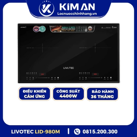 Bếp từ đôi Livotec E-smart LID-980M