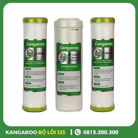 Bộ Lõi Lọc Nước 123 Kangaroo