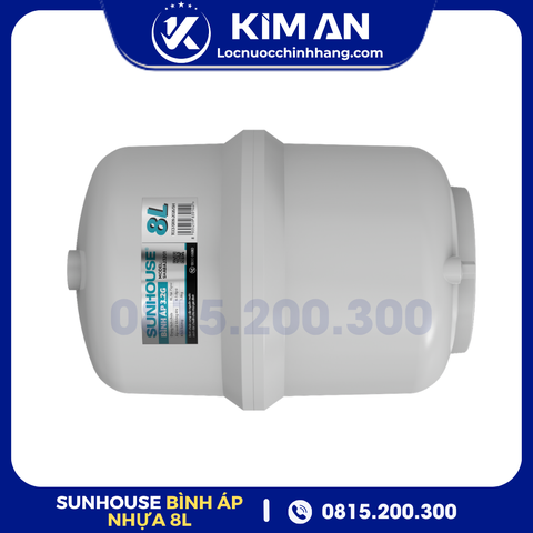 Bình Áp Nhựa 3.2G 8L Máy Lọc Nước SUNHOUSE