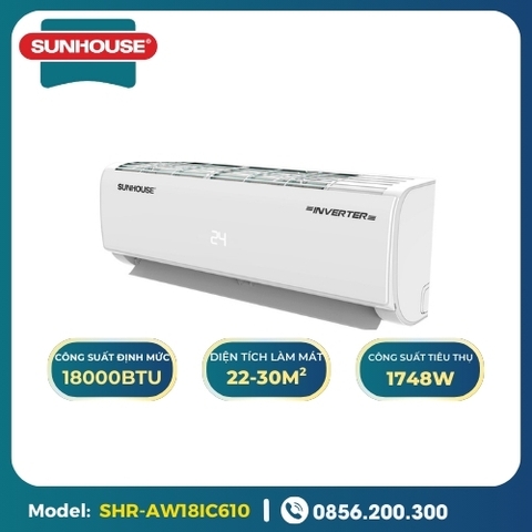 Máy lạnh Sunhouse 18000 BTU 1 chiều Inverter SHR-AW18IC610