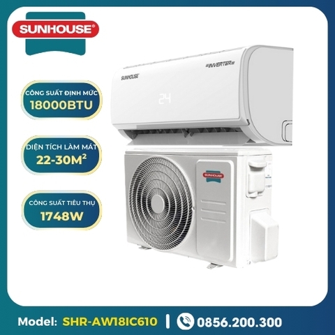 Máy lạnh Sunhouse 18000 BTU 1 chiều Inverter SHR-AW18IC610
