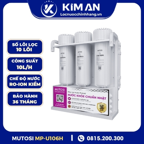 Máy lọc nước để gầm Mutosi MP-U106H