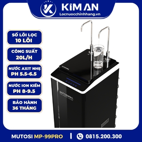 Máy Lọc Nước Điện Giải Ion Kiềm Hydrogen Mutosi MP-99PRO
