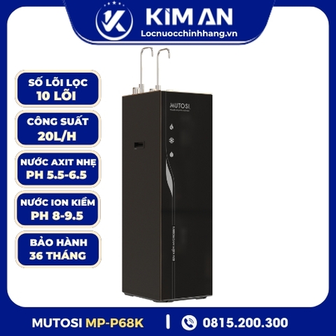 Máy Lọc Nước ĐIỆN GIẢI iON Kiềm Hydrogen Nóng Lạnh Nguội Mutosi MP-P68K