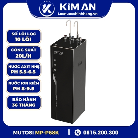 Máy Lọc Nước ĐIỆN GIẢI iON Kiềm Hydrogen Nóng Lạnh Nguội Mutosi MP-P68K