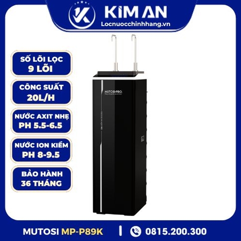 Máy lọc nước điện giải ion kiềm Hydrogen nóng nguội lạnh Mutosi MP-P89K
