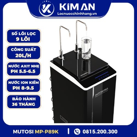Máy lọc nước điện giải ion kiềm Hydrogen nóng nguội lạnh Mutosi MP-P89K