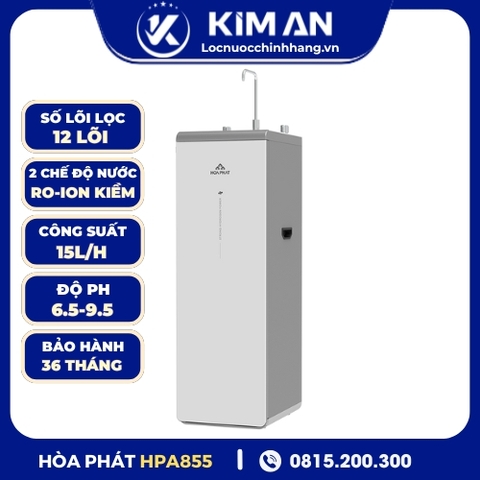 Máy lọc nước Hòa Phát Hydrogen ion kiềm RO HyperS HPA855
