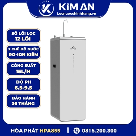 Máy lọc nước Hòa Phát Hydrogen ion kiềm RO HyperS HPA855