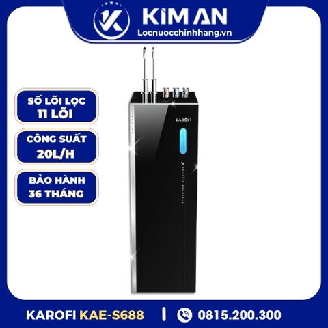 Máy lọc nước Hydro-ion kiềm nóng lạnh Karofi KAE-S688