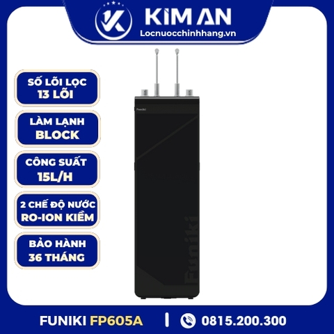 Máy lọc nước Hydrogen ion kiềm RO nóng lạnh Funiki FP605A