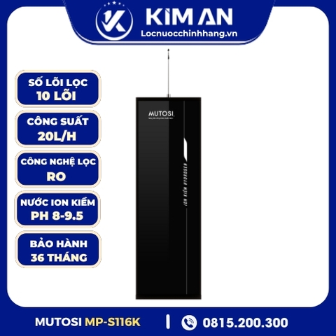 Máy lọc nước ion kiềm Hydrogen Mutosi MP-S116K