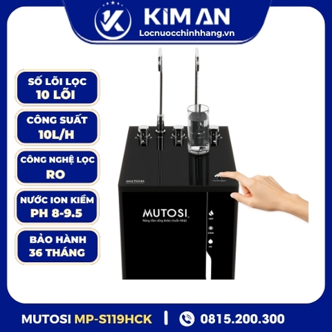 Máy lọc nước nóng lạnh nguội ion kiềm Hydrogen Mutosi MP-S119HCK