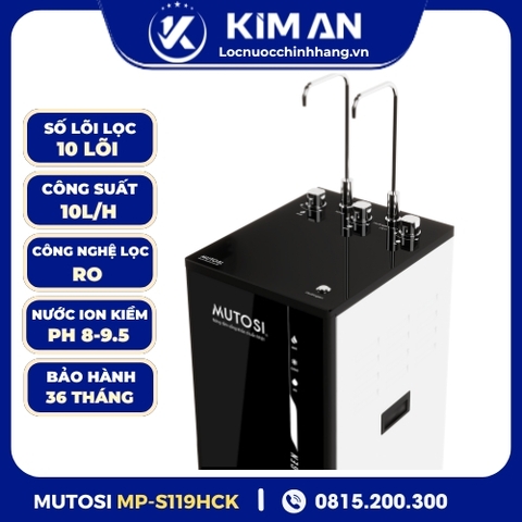 Máy lọc nước nóng lạnh nguội ion kiềm Hydrogen Mutosi MP-S119HCK