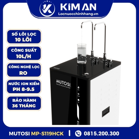 Máy lọc nước nóng lạnh nguội ion kiềm Hydrogen Mutosi MP-S119HCK