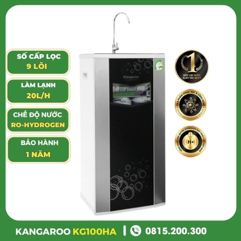 Máy Lọc Nước Kangaroo Hydrogen KG100HA Vỏ VTU Đen