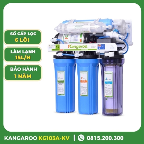 Máy lọc nước Kangaroo KG103-KV lắp Tủ Bếp