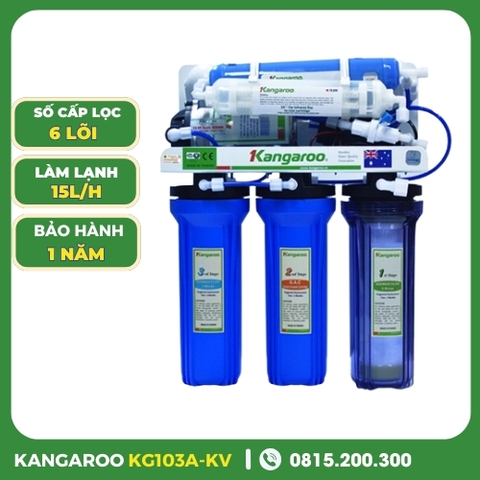 Máy lọc nước Kangaroo KG103-KV lắp Tủ Bếp