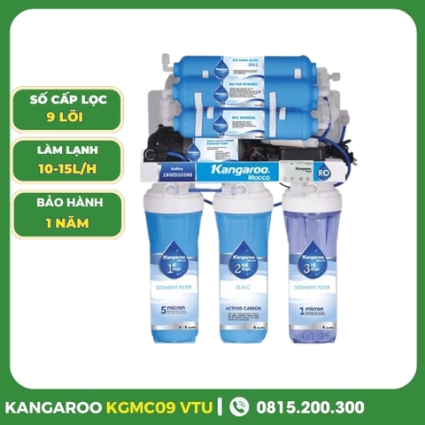 Máy lọc nước Kangaroo Macca 9 cấp lọc KGMC09 vỏ tủ VTU