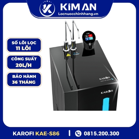 Máy lọc nước nóng lạnh Hydro-ion kiềm Karofi KAE-S86